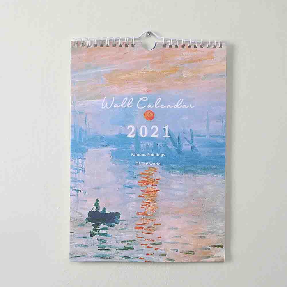 Calendrier mural d'impression d